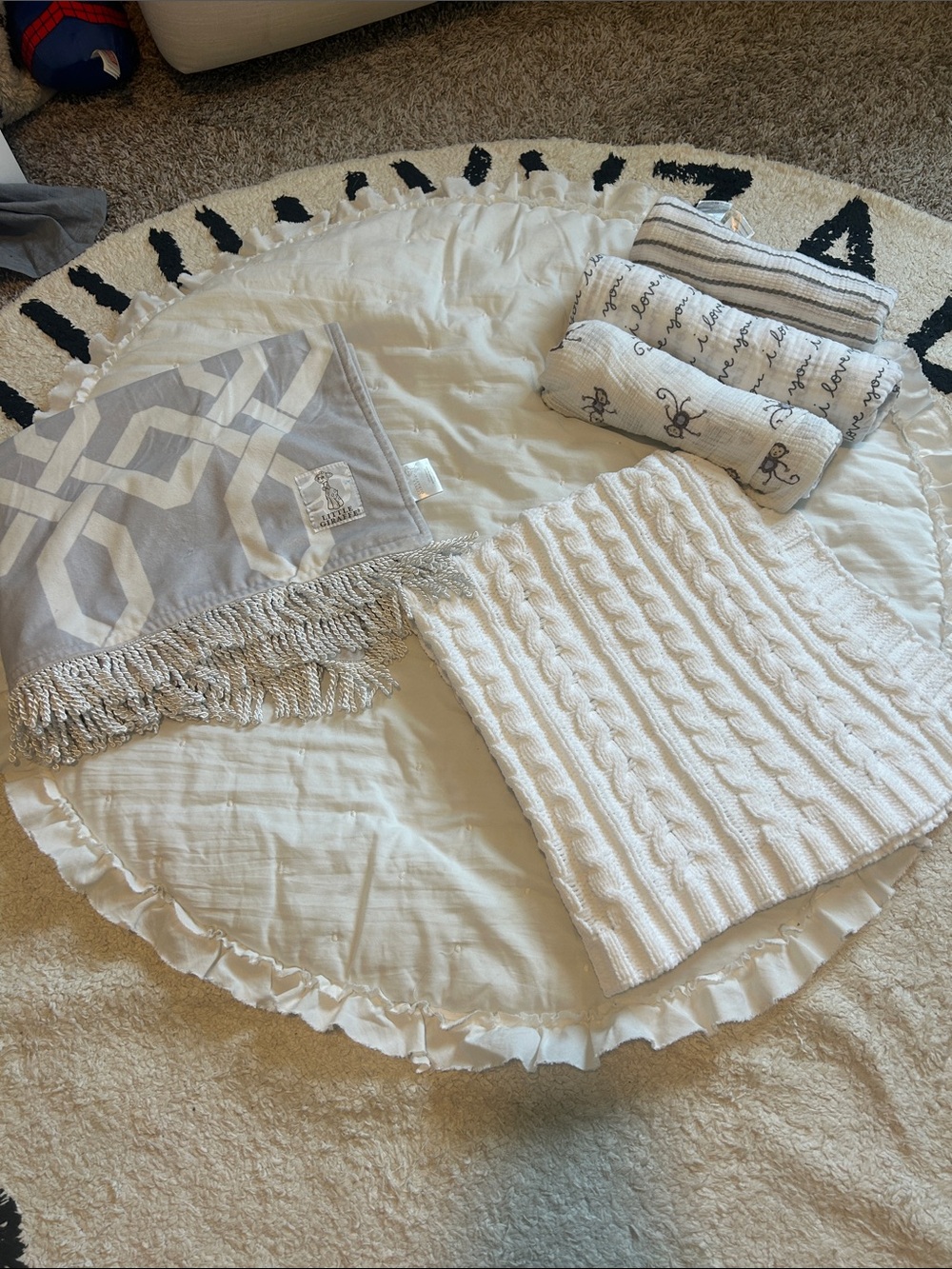 Bundle baby blankets, swaddle, playmat
